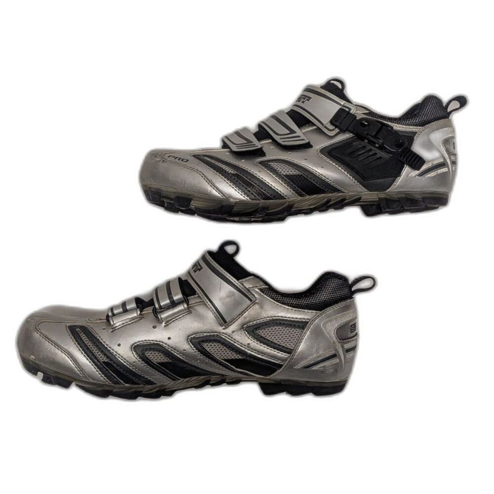 Scott Pro Silver 3 Strap Cycling Biking Shoes Men's US 10 UK 9.5 EU 44